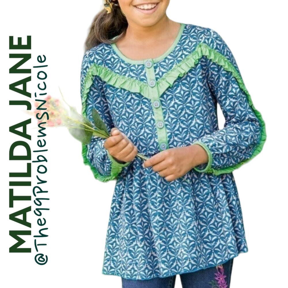 Matilda Jane Blue and Green Girls Tunic